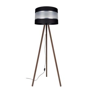 Stojací lampa CORAL 1xE27/60W/230V hnědá/černá/chrom
