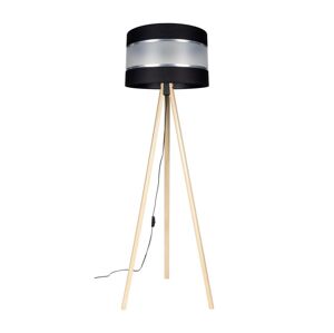 Stojací lampa CORAL 1xE27/60W/230V béžová/černá/chrom