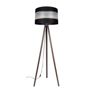 Stojací lampa CORAL 1xE27/60W/230V hnědá/černá/zlatá
