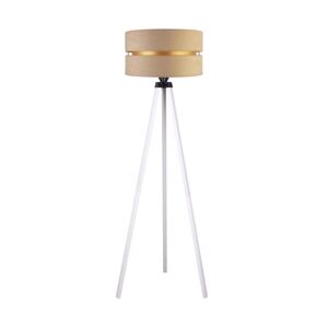 - Stojací lampa DUO 1xE27/60W/230V pr. 44 cm béžová/bílá