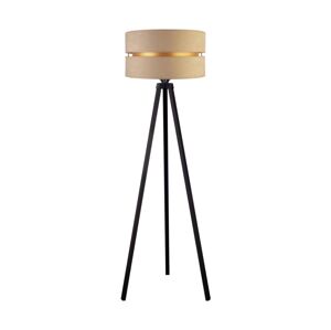 - Stojací lampa DUO 1xE27/60W/230V pr. 44 cm béžová/wenge