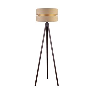 - Stojací lampa DUO 1xE27/60W/230V pr. 44 cm béžová/wenge