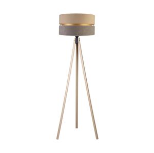 - Stojací lampa DUO 1xE27/60W/230V pr. 44 cm béžová/šedá/béžová AS0463+DU83549