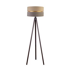 - Stojací lampa DUO 1xE27/60W/230V pr. 44 cm béžová/šedá/wenge AS0462+DU83549