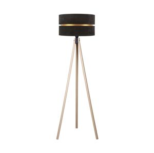 - Stojací lampa DUO 1xE27/60W/230V pr. 44 cm černá/béžová AS0463+DU83525