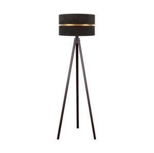 - Stojací lampa DUO 1xE27/60W/230V pr. 44 cm černá/wenge AS0462+DU83525