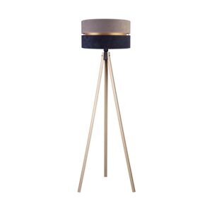 - Stojací lampa DUO 1xE27/60W/230V pr. 44 cm šedá/modrá/béžová AS0463+DU82689