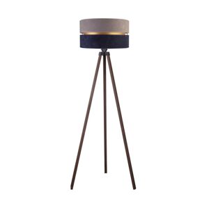 - Stojací lampa DUO 1xE27/60W/230V pr. 44 cm šedá/modrá/hnědá AS0464+DU82689