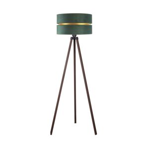 - Stojací lampa DUO 1xE27/60W/230V pr. 44 cm zelená/hnědá AS0464+DU83556