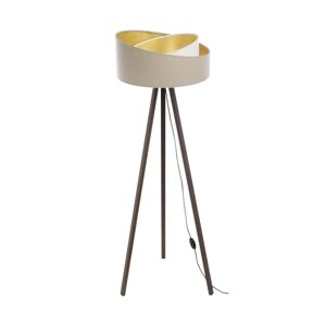 Stojací lampa GALAXY 1xE27/60W/230V béžová/hnědá AS0464+BS0394