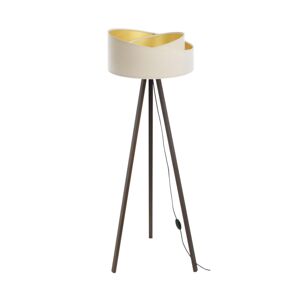 Stojací lampa GALAXY 1xE27/60W/230V krémová/hnědá AS0464+BS0391