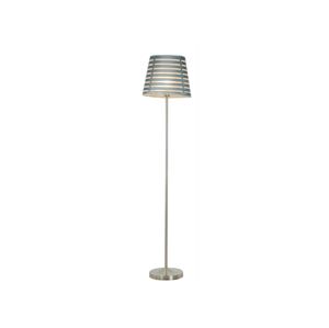 Stojací lampa SEGIN 1xE27/60W/230V šedá/lesklý chrom