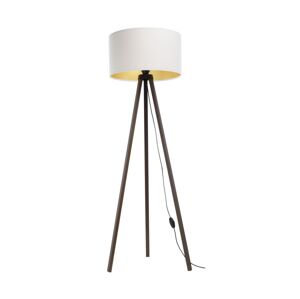 Stojací lampa STANDART 1xE27/60W/230V bílá/hnědá AS0464+BS0396