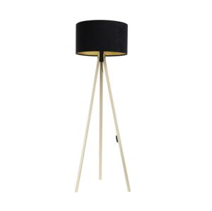 Stojací lampa STANDART 1xE27/60W/230V černá/béžová AS0463+BS0400