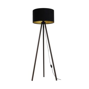 Stojací lampa STANDART 1xE27/60W/230V černá/hnědá AS0464+BS0400