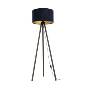Stojací lampa STANDART 1xE27/60W/230V modrá/hnědá AS0464+BS0398