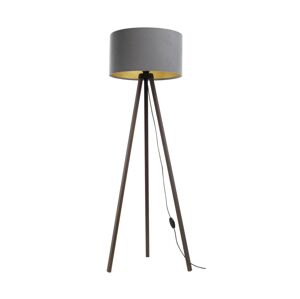 Stojací lampa STANDART 1xE27/60W/230V šedá/hnědá AS0464+BS0397