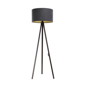 Stojací lampa STANDART 1xE27/60W/230V šedá/wenge