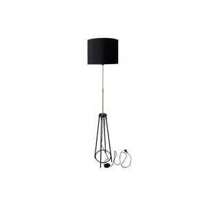 Stojací lampa TEGOLA 1xE27/60W/230V černá/zlatá