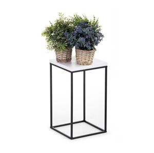 HowHomely Stojan na květiny BASICLOFT 40x24 bílá/černá