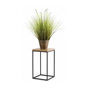 HowHomely Stojan na květiny BASICLOFT 40x24 černá/hnědá