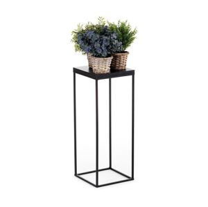 HowHomely Stojan na květiny BASICLOFT 60x24 černá