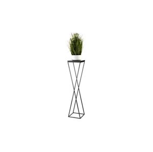 HowHomely Stojan na květiny LOFT 100x24 cm černá