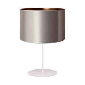 Stolní lampa CANNES 1xE14/15W/230V 20 cm stříbrná/měděná/bílá