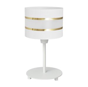 Stolní lampa HELEN 1xE27/60W/230V bílá/zlatá