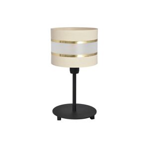 Stolní lampa HELEN 1xE27/60W/230V krémová/černá/zlatá