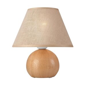 Stolní lampa JUTA 1xE27/60W/230V dub/béžová