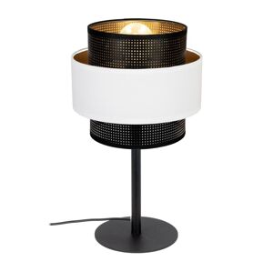 Stolní lampa NESS 1xE27/60W/230V černá/bílá