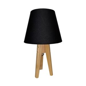 Stolní lampa CONE 1xE27/60W/230V borovice černá