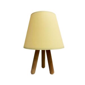 Stolní lampa WOOD 1xE27/60W/230V krémová