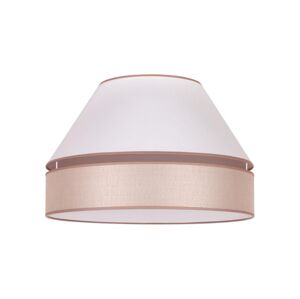 Stropní svítidlo AVIGNON 1xE27/15W/230V pr. 50 cm bílá/béžová