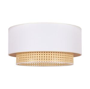 Stropní svítidlo BOHO 3xE27/15W/230V pr. 60 cm krémová/ratan
