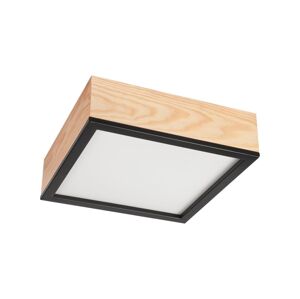 Stropní svítidlo NATURAL SQUARE 2xE27/15W/230V 31x31 cm borovice/černá