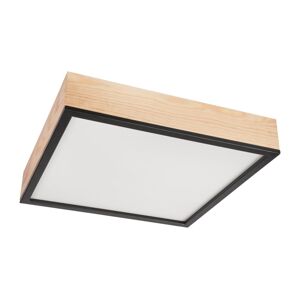 Stropní svítidlo NATURAL SQUARE 4xE27/15W/230V 48x48 cm borovice/černá