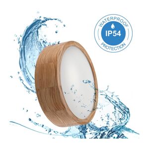 Stropní svítidlo OAK 2xE27/15W/230V IP54 dub ø 27 cm - FSC certifikováno