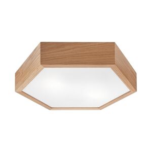 Stropní svítidlo OAK HEX 2xE27/60W/230V pr. 43 cm dub