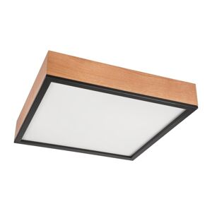 Stropní svítidlo OAK SQUARE 4xE27/15W/230V 48x48 cm dub/černá