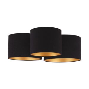 Stropní svítidlo ROLLER TRIO 3xE27/60W/230V černá/zlatá