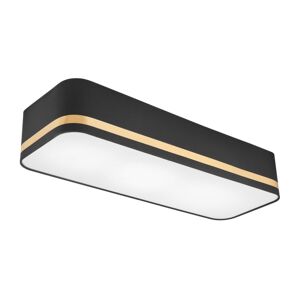 Stropní svítidlo SIRJA SQUARE STRIPE 3xE27/15W/230V černá/zlatá