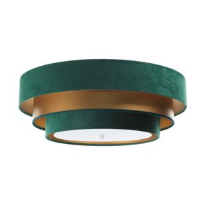 Stropní svítidlo TRINITI 2xE27/60W/230V zelená/zlatá