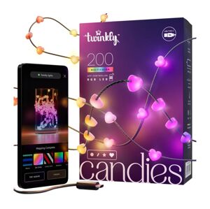 Twinkly Twinkly TWKH200RGB-G - LED RGB Stmívatelný vánoční řetěz 200xLED 14 m USB Wi-Fi