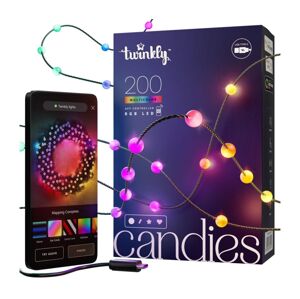 Twinkly Twinkly TWKP200RGB-G - LED RGB Stmívatelný vánoční řetěz 200xLED 14 m USB Wi-Fi