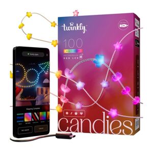 Twinkly TWKS100RGB-T - LED RGB Stmívatelný vánoční řetěz 100xLED 8 m USB Wi-Fi TWKS100RGB-T