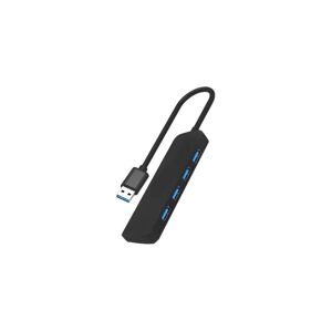 Geti USB Rozbočovač 4xUSB-A 3.0 černá