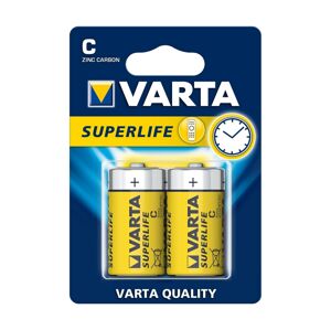 Varta Varta 2014 - 2 ks Zinkouhlíková baterie SUPERLIFE C 1,5V