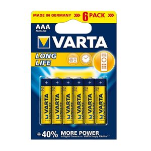 Varta Varta 4103 - 6 ks Alkalické baterie LONGLIFE EXTRA AAA 1,5V